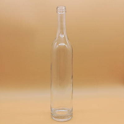 RS086: Wholesale 70cl Long Neck Round Whiskey Bottle Corked