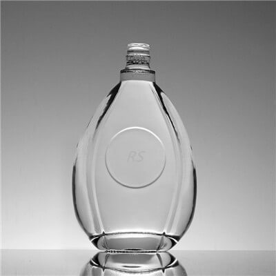 Unusual Empty Brandy Glass Bottle With Stopper Wholesale