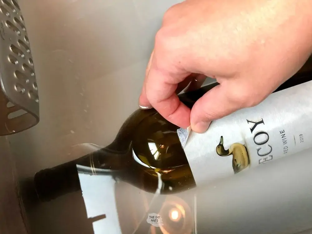 removing wine labels- wet methods