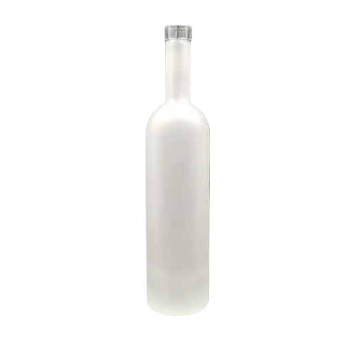 RS012 Custom 750ml/700ml/375ml Frosted Glass Bottle Wholesale For Spirit