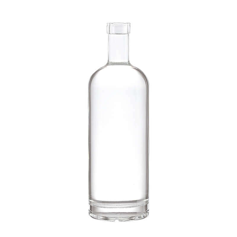 RS093: 1000ml Boston Round Glass Bottles Wholesale Vodka